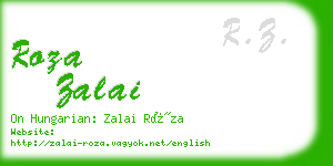 roza zalai business card